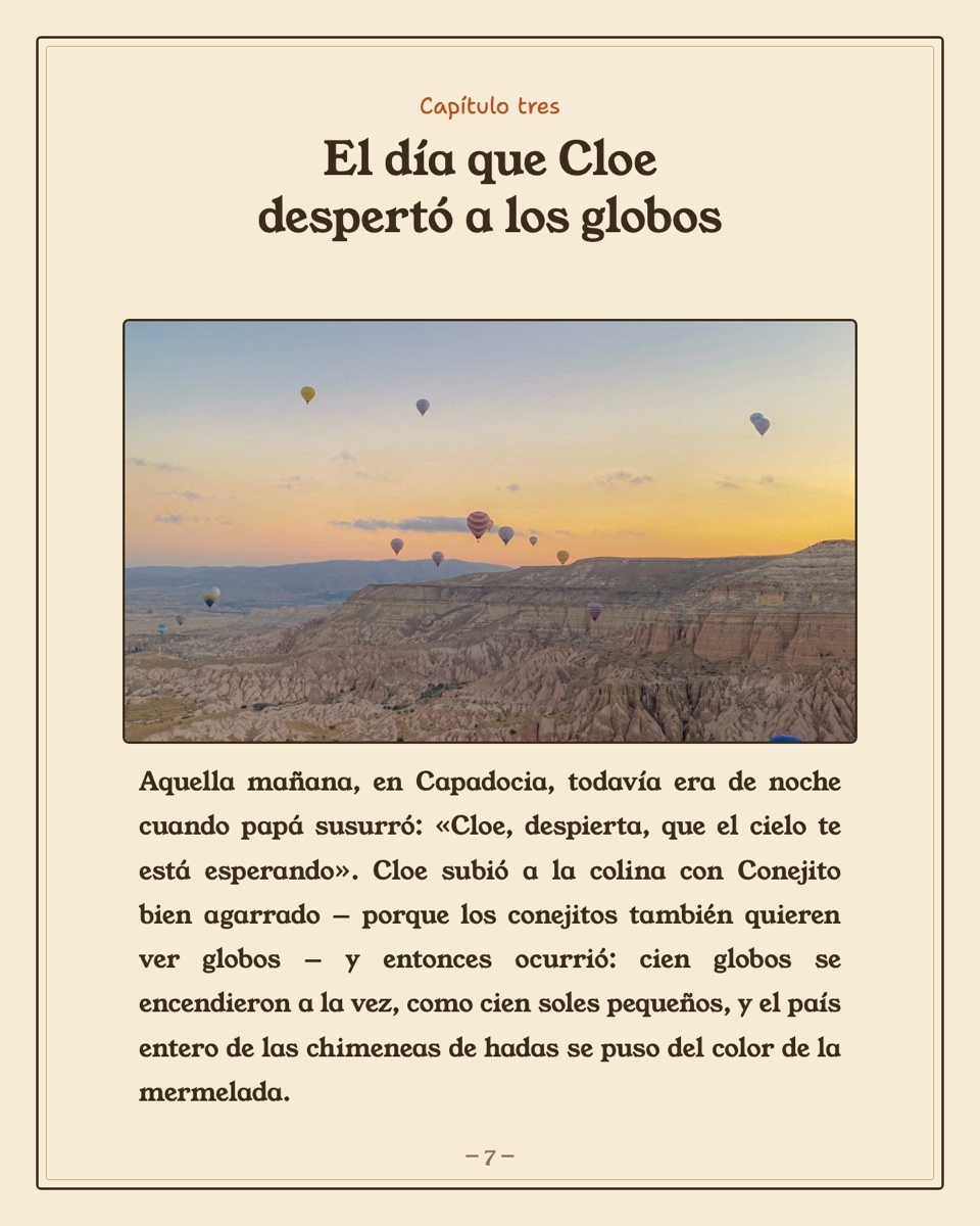 Capítulo tres: el día que Cloe despertó a los globos